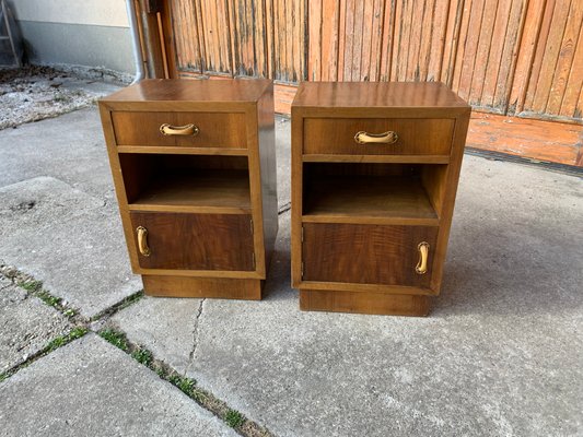 Art Deco Italian Nightstands, 1930s, Set of 2-OXJ-1181243