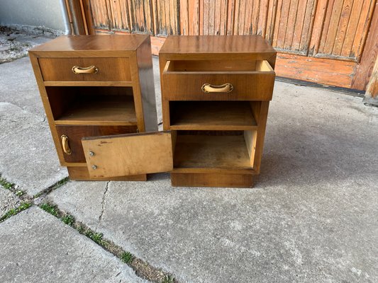 Art Deco Italian Nightstands, 1930s, Set of 2-OXJ-1181243