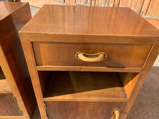 Art Deco Italian Nightstands, 1930s, Set of 2-OXJ-1181243