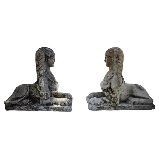 Art Deco Italian Sphinxes, 1920, Set of 2