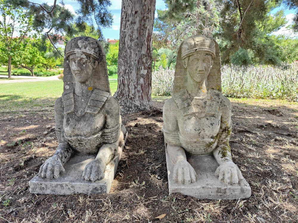 Art Deco Italian Sphinxes, 1920, Set of 2