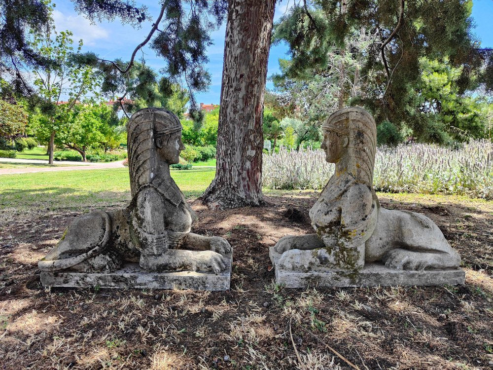 Art Deco Italian Sphinxes, 1920, Set of 2