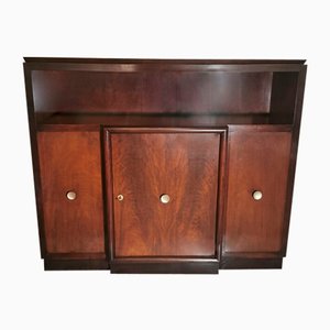 Art Deco Italian Walnut Cabinet with Doors-QRS-1284102