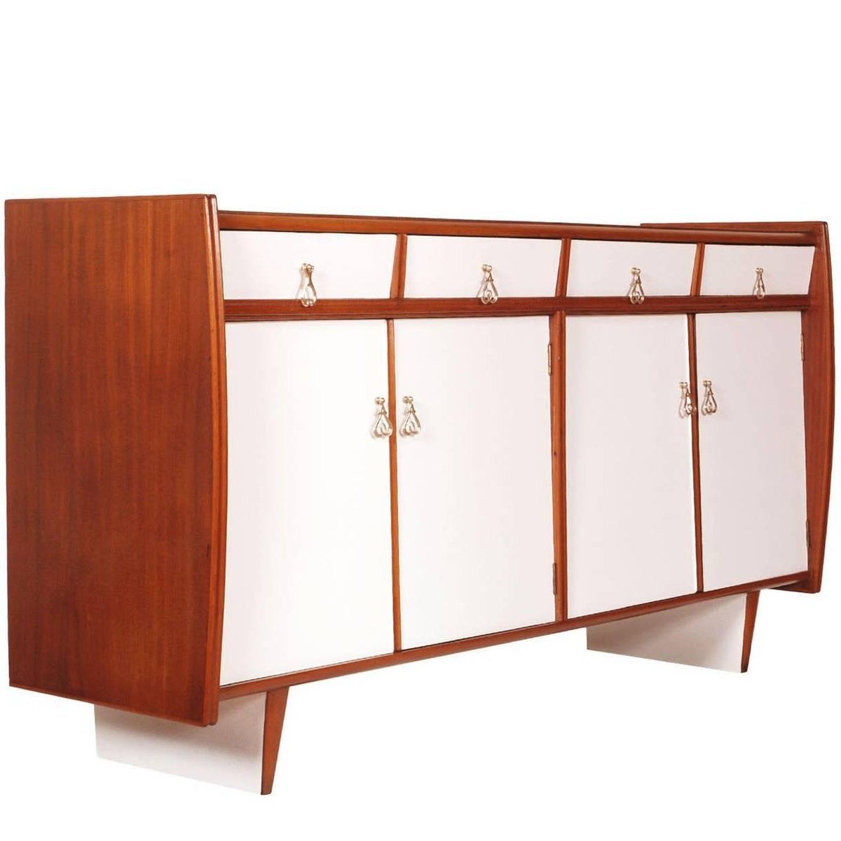 Art Deco Italian Walnut & Mahogany Credenza