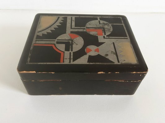 Art Deco Japanese Lacquer Box, 1930-RPY-1800371