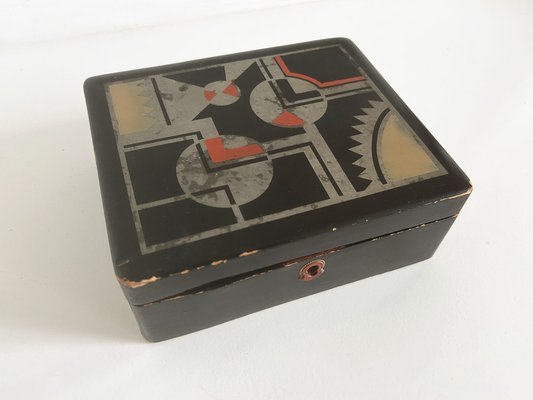 Art Deco Japanese Lacquer Box, 1930-RPY-1800371