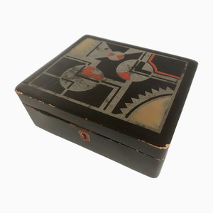 Art Deco Japanese Lacquer Box, 1930-RPY-1800371