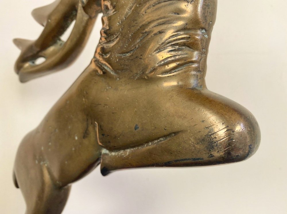 Art Deco Jumping Deer in Bronze, 1920s-WZZ-1766066