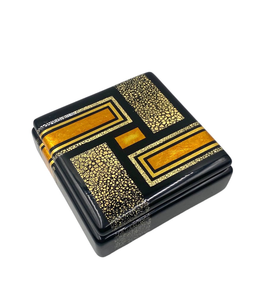 Art Deco Lacquer Box in the style of Jean Dunand, 1940