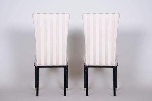 Art Deco Lacquer Dining Chairs, France, 1920s, Set of 2