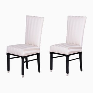 Art Deco Lacquer Dining Chairs, France, 1920s, Set of 2-WHY-1768407