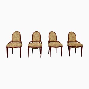 Art Deco Lacquered Tea Chairs, Set of 4-IJR-1186525