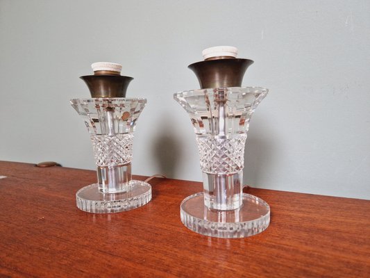 Art Deco Lamps from Val Saint Lambert, 1930s, Set of 2-FAX-1817889