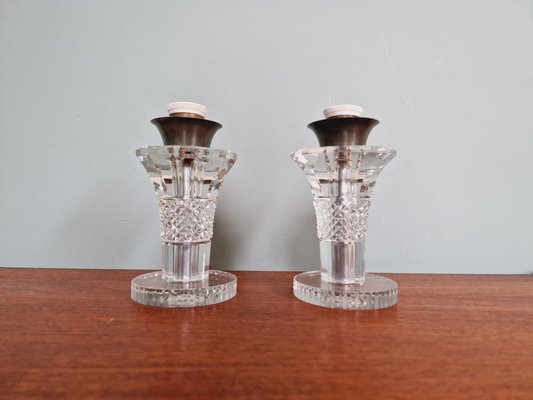 Art Deco Lamps from Val Saint Lambert, 1930s, Set of 2-FAX-1817889