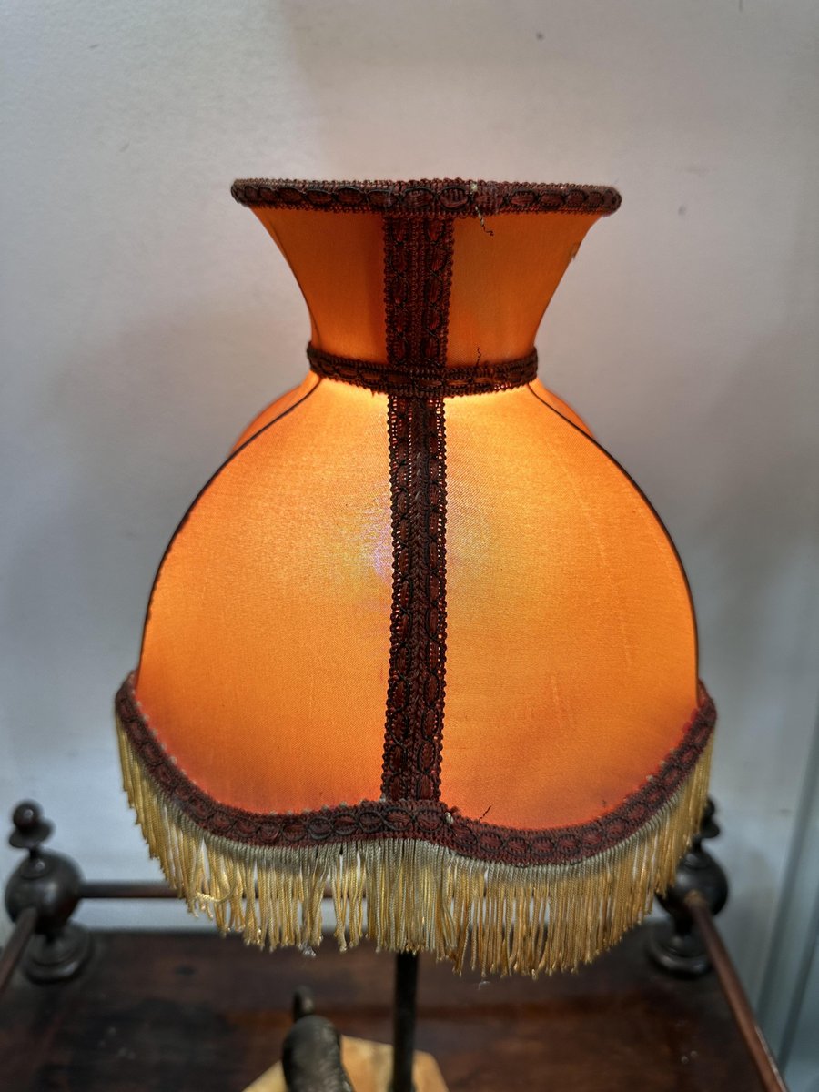 Art Deco Lampshade Table Lamp, 1930s