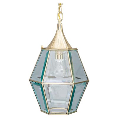 Art Deco Lantern with Original Cut Glasses, 1920s-SPD-1131549