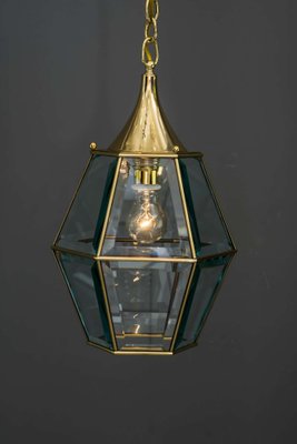 Art Deco Lantern with Original Cut Glasses, 1920s-SPD-1131549