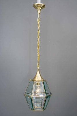 Art Deco Lantern with Original Cut Glasses, 1920s-SPD-1131549