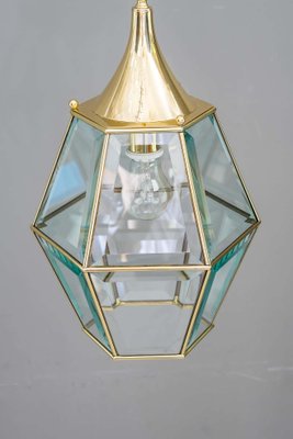 Art Deco Lantern with Original Cut Glasses, 1920s-SPD-1131549