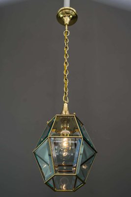 Art Deco Lantern with Original Cut Glasses, 1920s-SPD-1131549