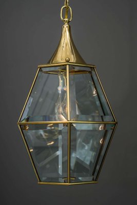 Art Deco Lantern with Original Cut Glasses, 1920s-SPD-1131549