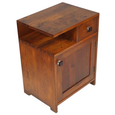 Art Deco Larch Tyrolean Nightstand, 1920s-NJV-868364