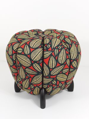 Art Deco Leaf Pattern Ottoman by Jindrich Halabala, 1930s-MWV-1784910