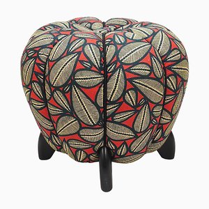 Art Deco Leaf Pattern Ottoman by Jindrich Halabala, 1930s-MWV-1784910