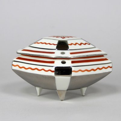 Art Deco Limoges Porcelain Box, 1930s-NE-883392