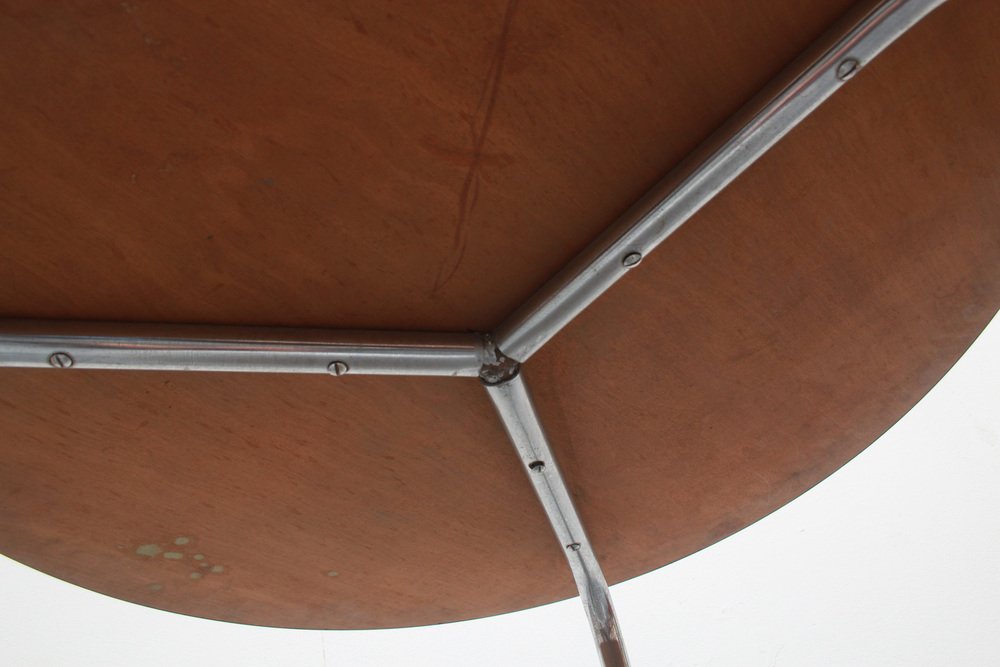 Art Deco Loop Table in Steel Tube, 1930