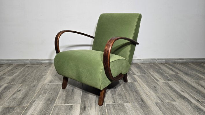 Art Deco Lounge Chair by Jindrich Halabala, 1940s-QJA-2034793