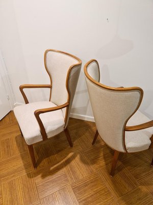 Art Deco Lounge Chairs, Sweden, 1940s, Set of 2-UYK-806781