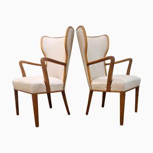 Art Deco Lounge Chairs, Sweden, 1940s, Set of 2-UYK-806781