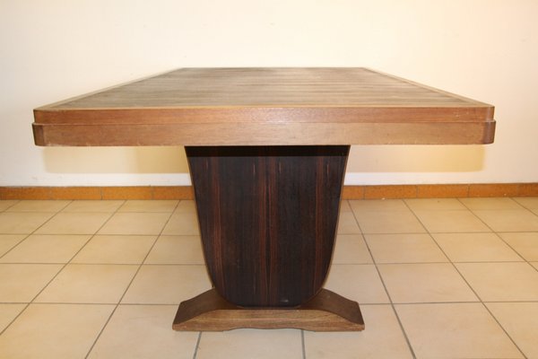 Art Deco Macassar Ebony Dining Table, 1930s-KMQ-605687