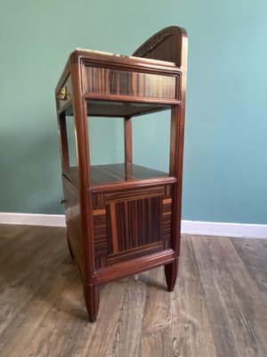 Art Deco Macassar Ebony Nightstand by Maison Bonjour et Cie, 1920s-TEB-706636