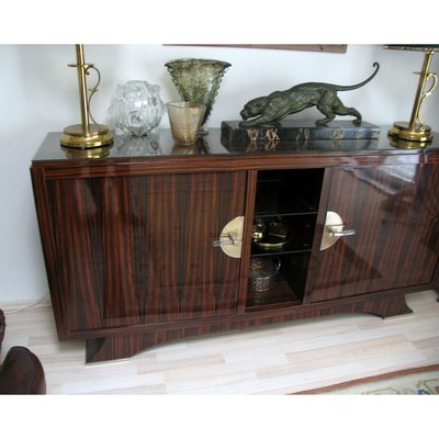 Art Deco Macassar Sideboard, 1930s-YGE-801899