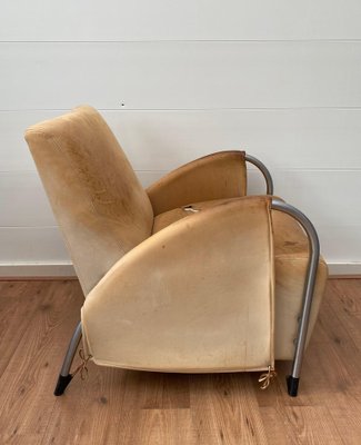 Art Deco Machine Age Style Armchairs by Jan Des Bouvrie for Gelderland, Set of 2-LL-1294786