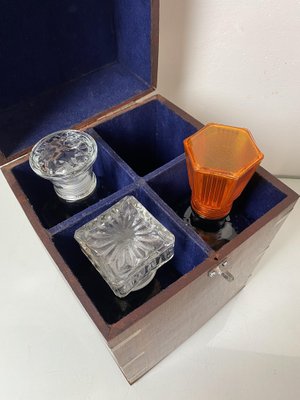 Art Deco Mahogany & Chrome Decanter Box, 1930-WZZ-1240660