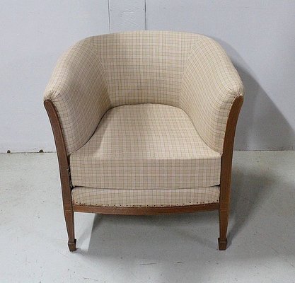 Art Deco Mahogany Lounge Chair, 1930s-RVK-803817