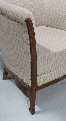 Art Deco Mahogany Lounge Chair, 1930s-RVK-803817