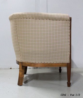 Art Deco Mahogany Lounge Chair, 1930s-RVK-803817