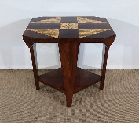 Art Deco Mahogany Side Table, 1940s-RVK-1282710