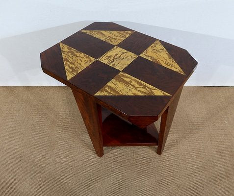 Art Deco Mahogany Side Table, 1940s-RVK-1282710