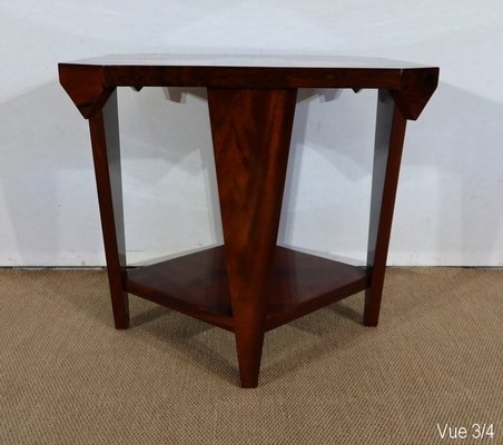 Art Deco Mahogany Side Table, 1940s-RVK-1282710