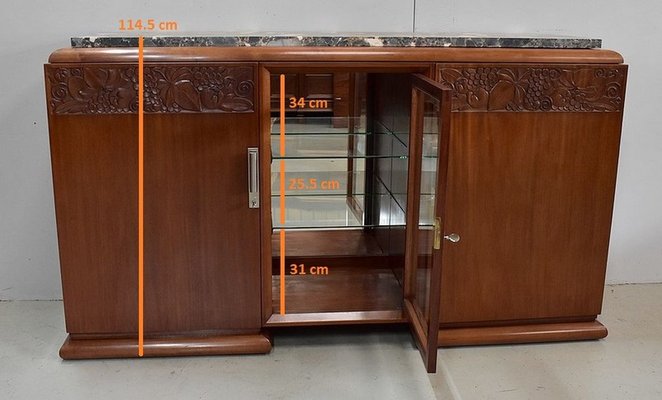 Art Deco Mahogany Sideboard, 1920s-RVK-768805