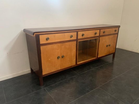 Art Deco Maple & Elm Sideboard, 1940s-IJR-842595