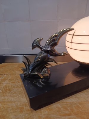 Art Deco Marble and Regulating Night Light, 1930s-ZQS-1742155