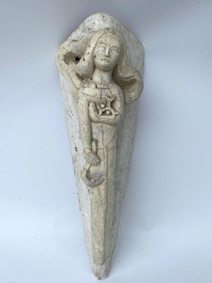 Art Deco Mermaid Sculpture, 1920s, Plaster-QKG-1368262