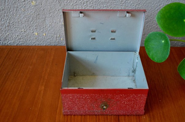 Art Deco Metal Jewelry Box, 1930s-AIU-1408723