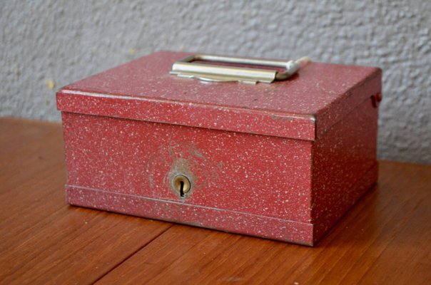 Art Deco Metal Jewelry Box, 1930s-AIU-1408723